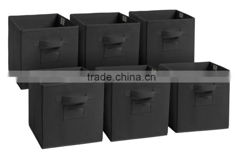 Non-woven storage bins, Folding Basket set of 6