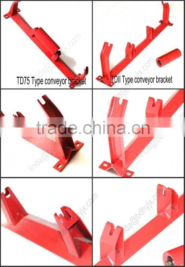 35 degree heavy duty angle steel metal conveyor bracket for conveyor roller support roller conveyor