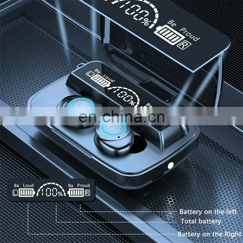 Auriculares inalambricos TWS M17 Touch Control Headphones TWS BT 5.0 Earphone 2200mah HiFi Waterproof Headset Wireless Earbuds