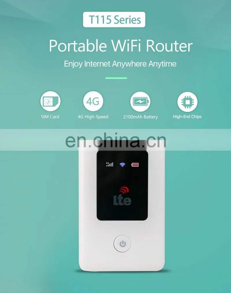 ALLINGE MIN067 T115 4G Router With Sim Card Mini Wifi Router 4G Lte