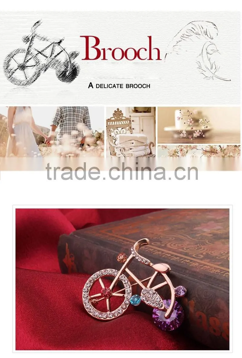 2015 Nest Wedding Party Crystal jewelry vintage brooch pin up Bro
