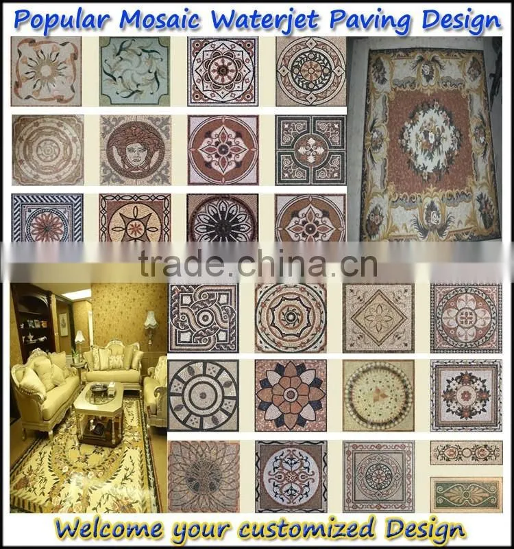 House Interior Decorative Floor Marble Waterjet Medallion