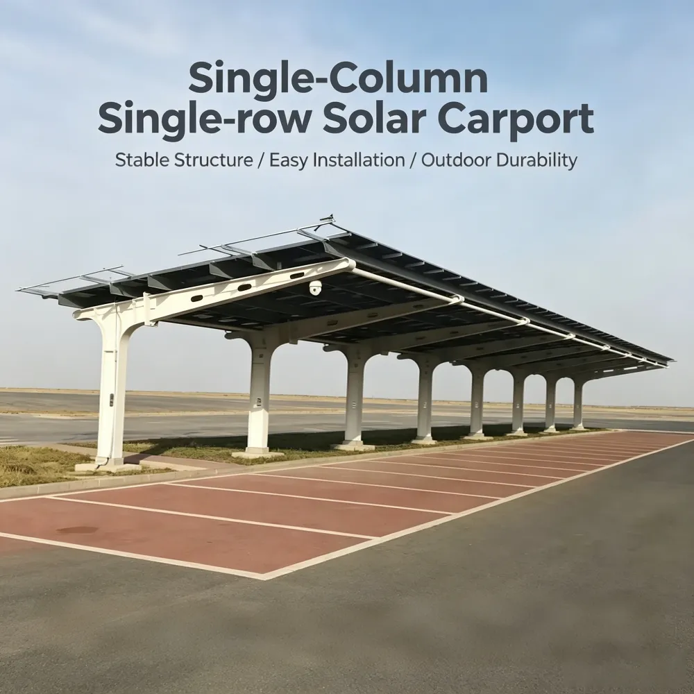 Commercial Solar Parking Structure for Large Scale PV Installation