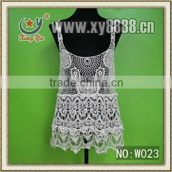 Wedding embroidery lace vest/white lace vest