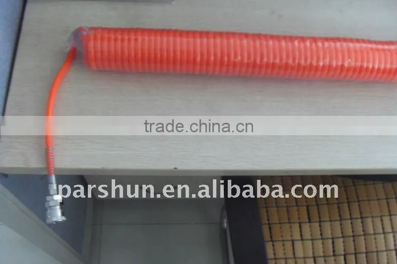 Smooth Surface TPU Spiral Air Hose with couplings