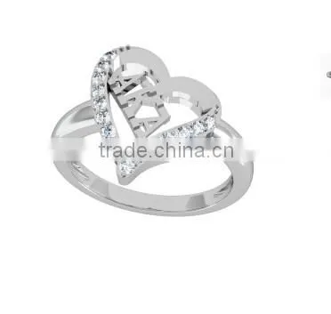 Alpha Kapp Alpha Sorority Heart Ring Jewelry