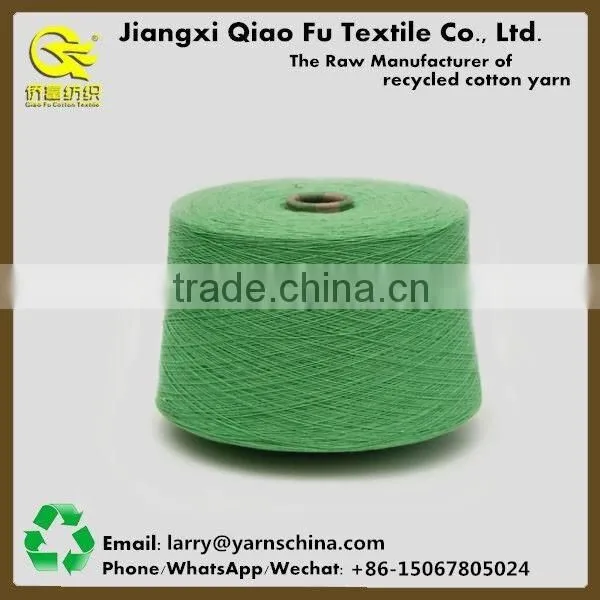 2016 60/40 Dyed Polyester Recycled Cotton Open End Yarn for Knitting and Weaving Yarn