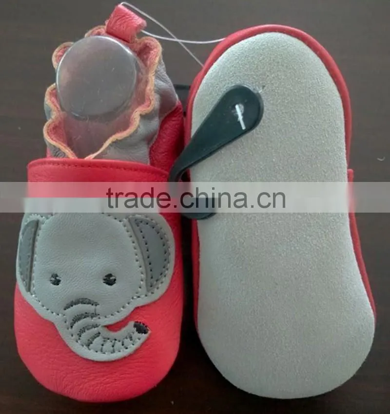 Fancy high quality bay pink leather shoes