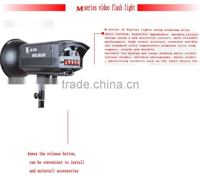 portable photographic studio flash 300W M-300 portable mini photo studio light