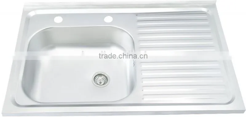 800*500mm single bowl stainless steel sink hot sale for south america 201 mat finish
