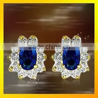 Fashion design stud earrings top quality shiny latest hanging earrings