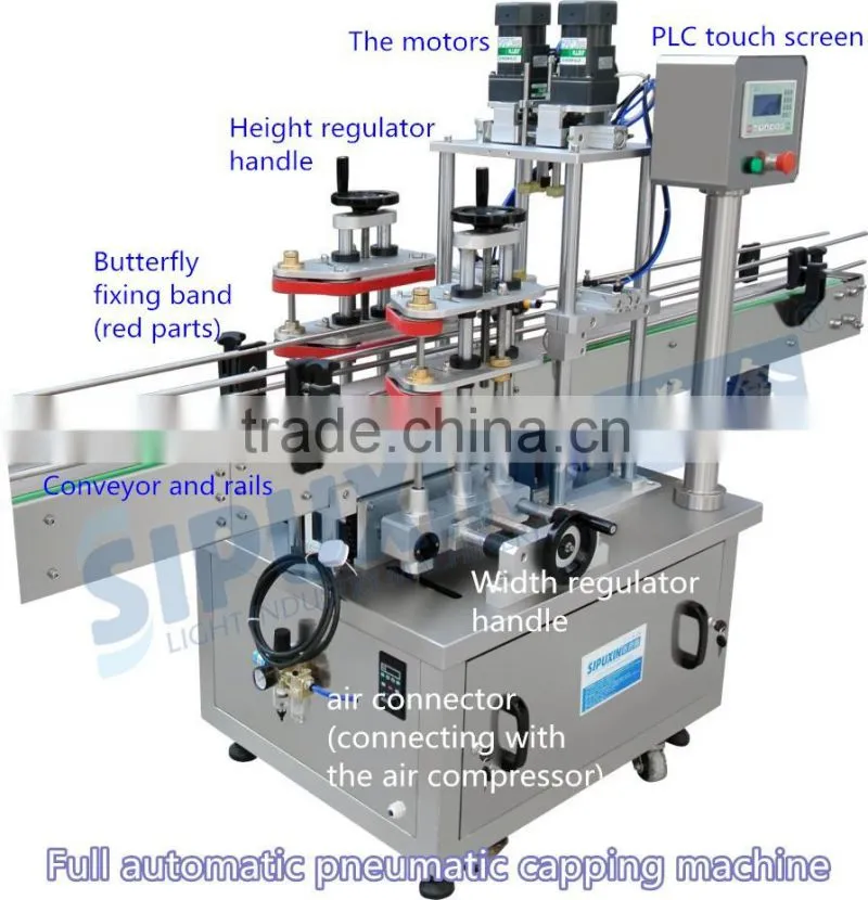 Sipuxin Auto automatic plastic bottle screw capping machine