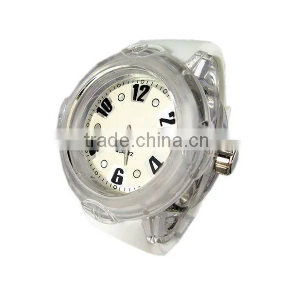 Factory Fashion Candy Silicone Band Quartz Black Watch