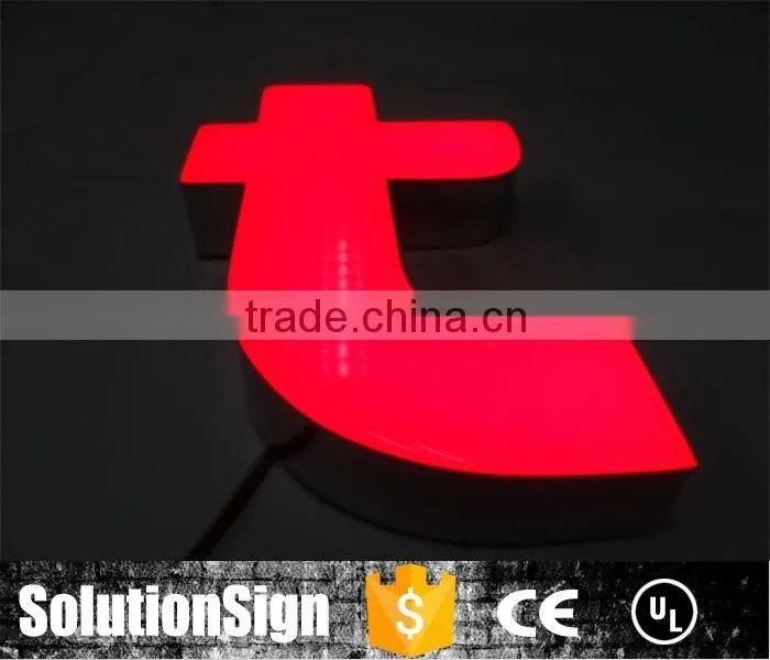 high brightness resin 3d sign alphabet sign