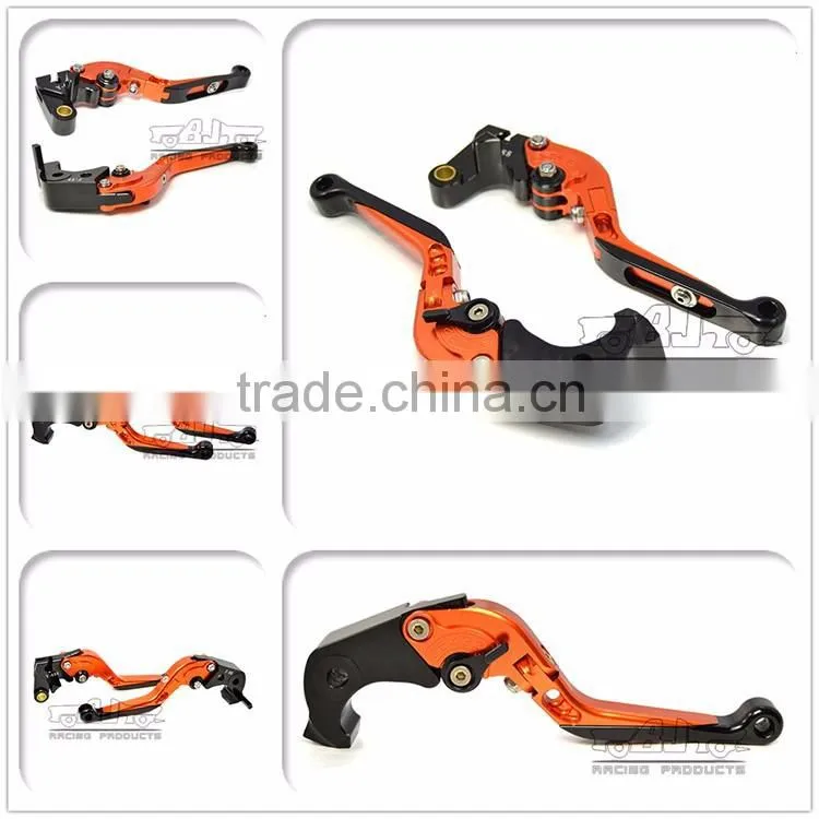 BJ-LS-001-F16/KL CNC foldable extendable motorcycle brake clutch lever for KTM DUKE 390