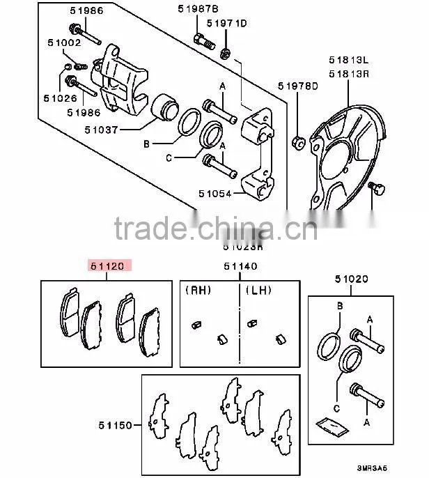 Front Brake Pad Set For Mitsubishi PAJERO PININ MONTERO IO H65W H66W H67W H76W H77W MN102615