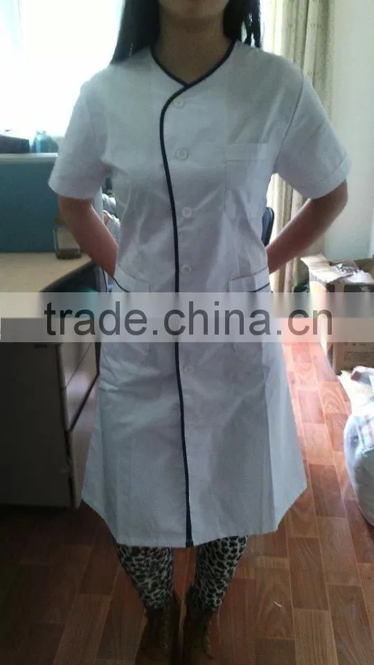 Fashionable Designed White Hospital Lab Coat