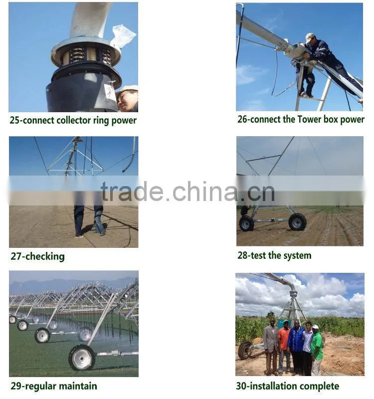 High effecient China center Pivot Irrigation System Used for Large Farmland