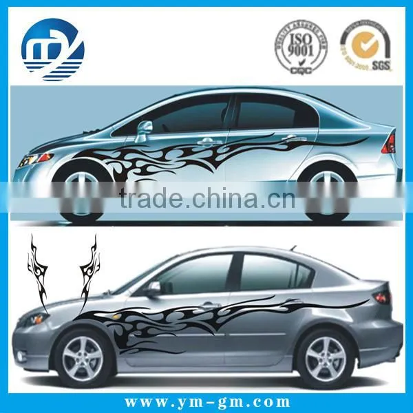 Reflective sample car sticker printer design