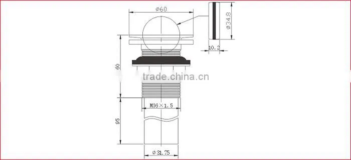 Brass Flap Drainer, without Overflow Hole, Chrome Finish