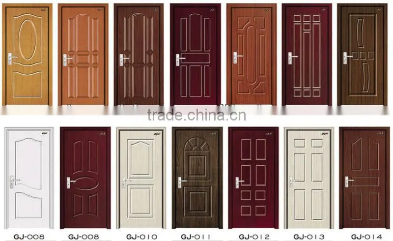 Interior PVC MDF wooden glass doors