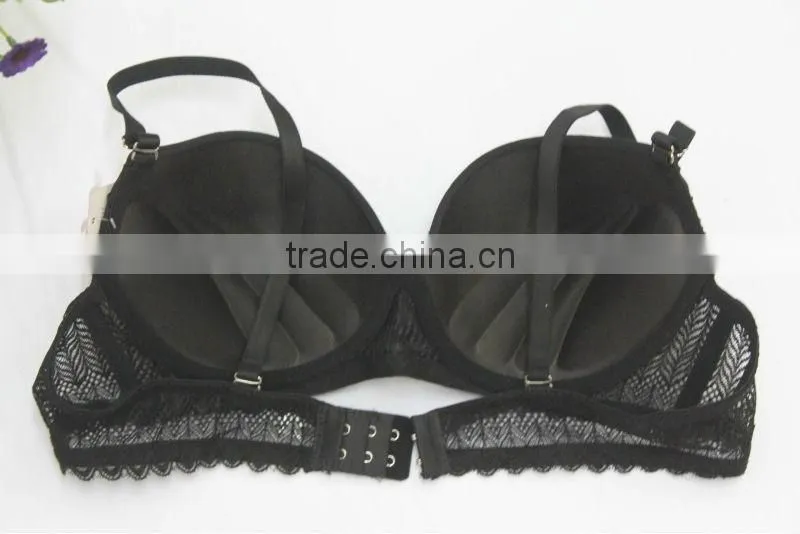 Lace Design Sexy Quarter Cup Bra Strapless