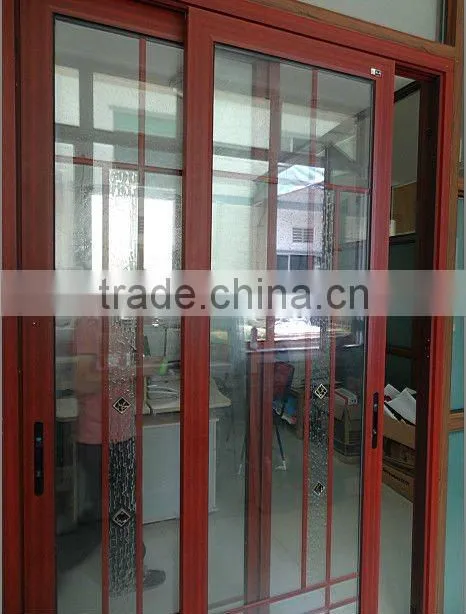 aluminum doors and windows with different surface treatment