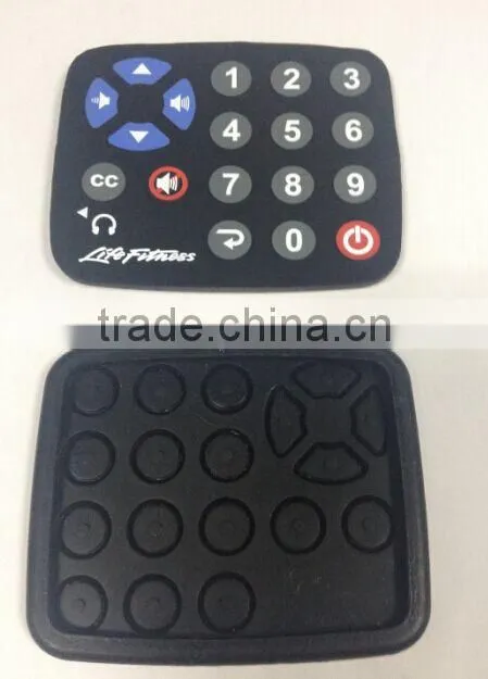 fashion food grade silicone rubber remote control cover with full printing