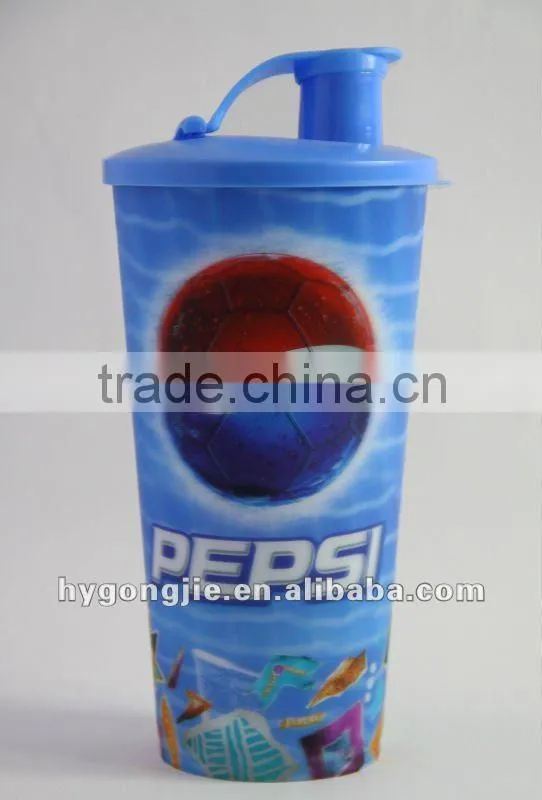 3D large pp recyclable tumbler with cover