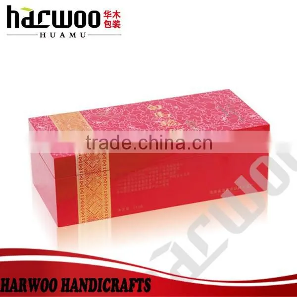 Top top grad luxury wooden tie clip box