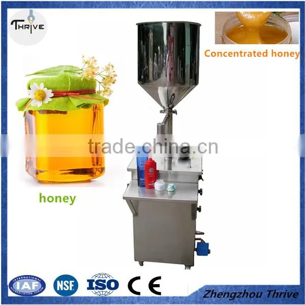 Glass/plastic liquid bottle filling machine,Pneumatic Honey filling machine