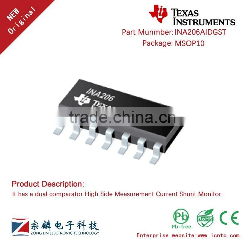 Genuine Original INA206AIDGST MSOP10 INA206 Current United Monitor