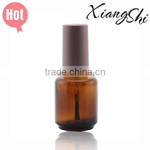 15ml Brown Nail Polish Bottles With Aluminum Cap And Brush In Guangzhou