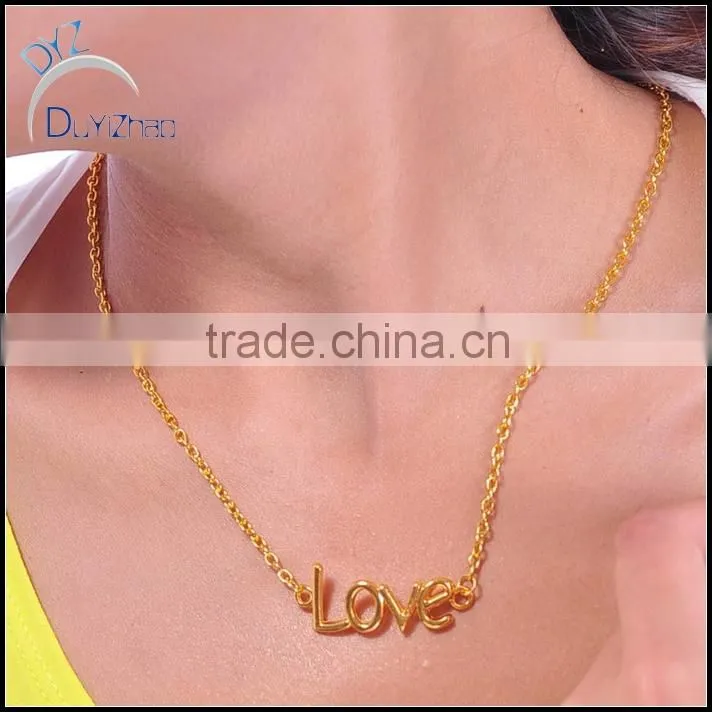 Latest fashion simple name pendant designs with love