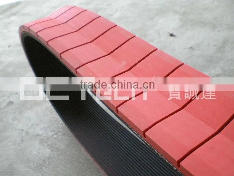 Rubber Ribbed Belts with grooving rubber