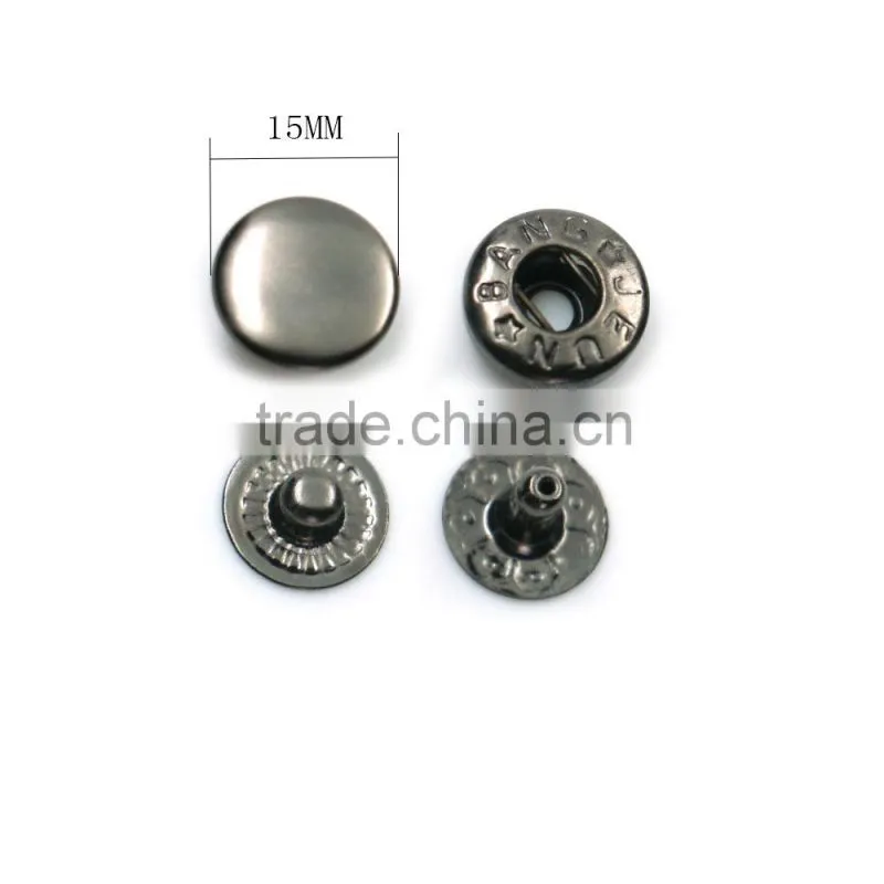 Wholesale four parts metal press snap button for jacket