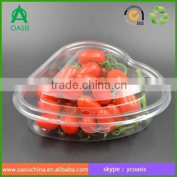 Heart shaped strawberry punnet for fruit