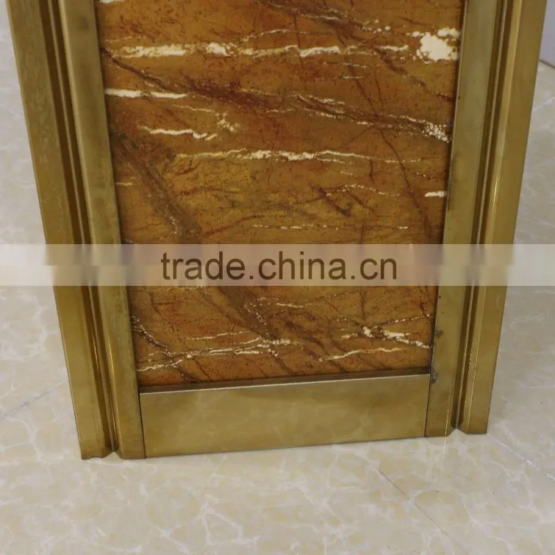 High quality decorated hotel metal dustbin