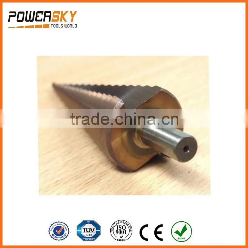 Three Sided Shank HSS Step Drill Bit