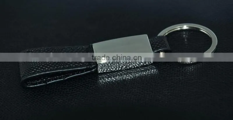 Promotion High quality leather keychain/keyring