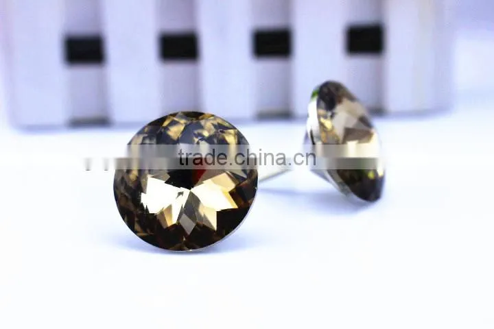grey crystal buttons for wedding dress