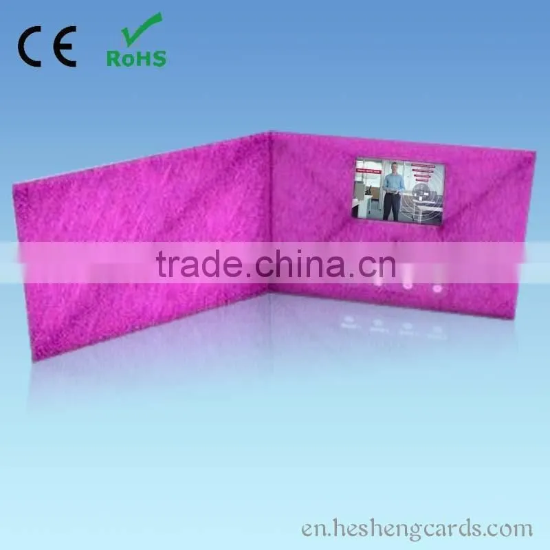 Top grade and competitive price 3 inch tft lcd panel business video greeting card
