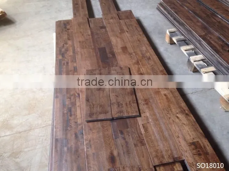 Eco-friendly Antique Design Oak Solid Hardwood Flooring