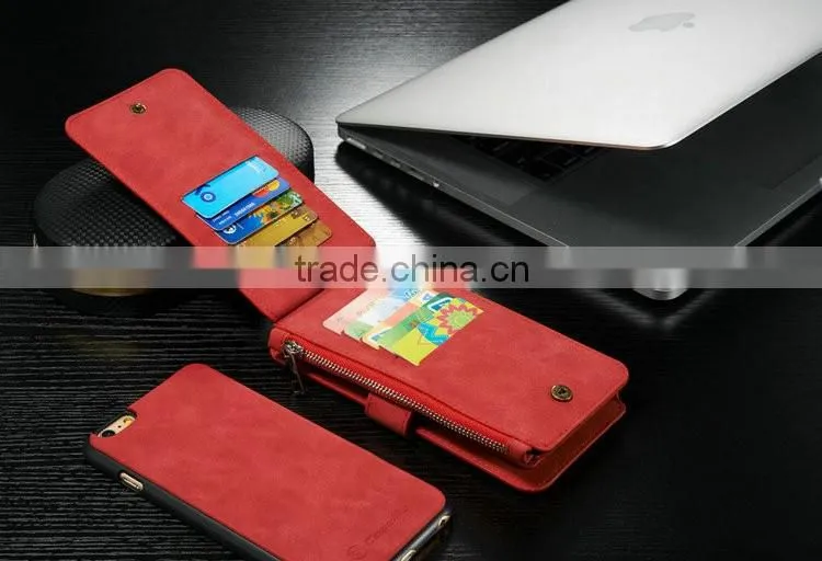 Leather Wallet Phone Cover Combo For Iphone 6/6s