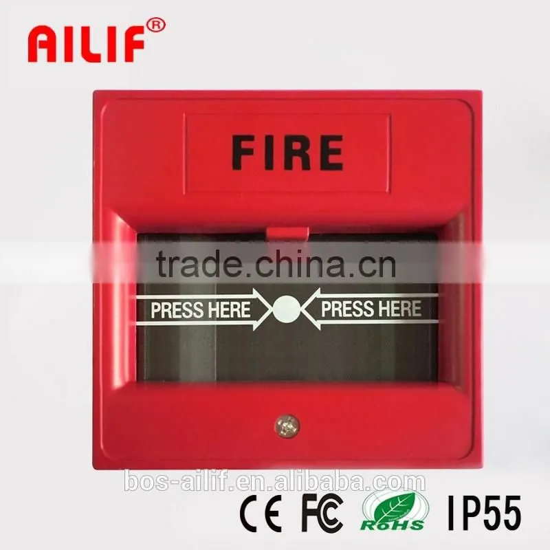 Fireproof Emergency Break Glass Fire Alarm System Manufacturer (ALF-Eb03)