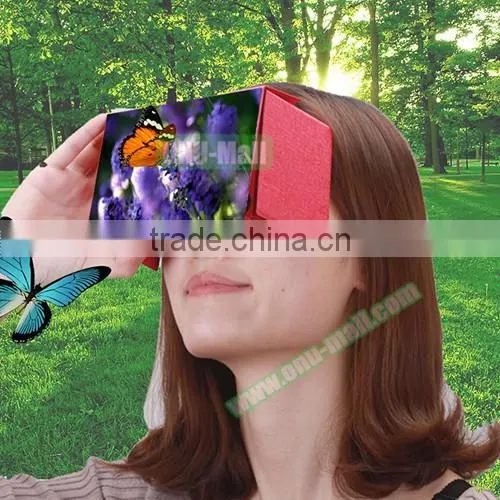 Factory Price VR BOX 2.0 Google Cardboard, 3D Glasses Bluetooth Controller for 4.7 - 6.0 inch Mobile Phone