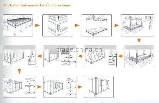 Prefab ISO & B.V. Certified 40ft Living Container Houses