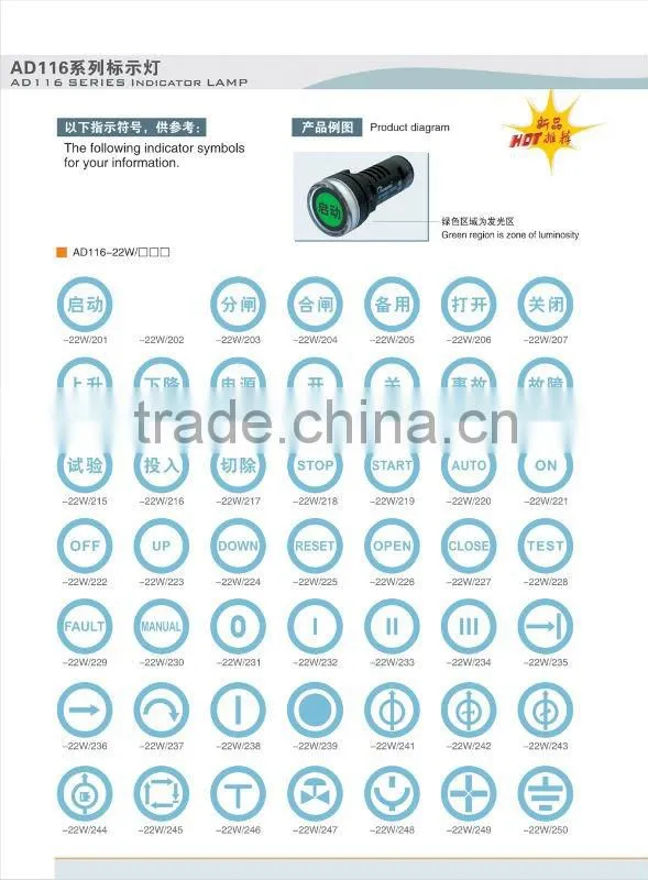 LED Pilot lamp (AD116-22D)