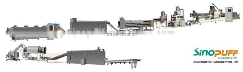 Stainless Steel Corn Flakes Maker/High Capacity Breakfast Cereal Equipment