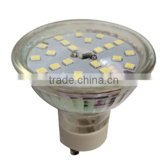 glass body 24pcs 2835smd led gu10 spotlight 5w